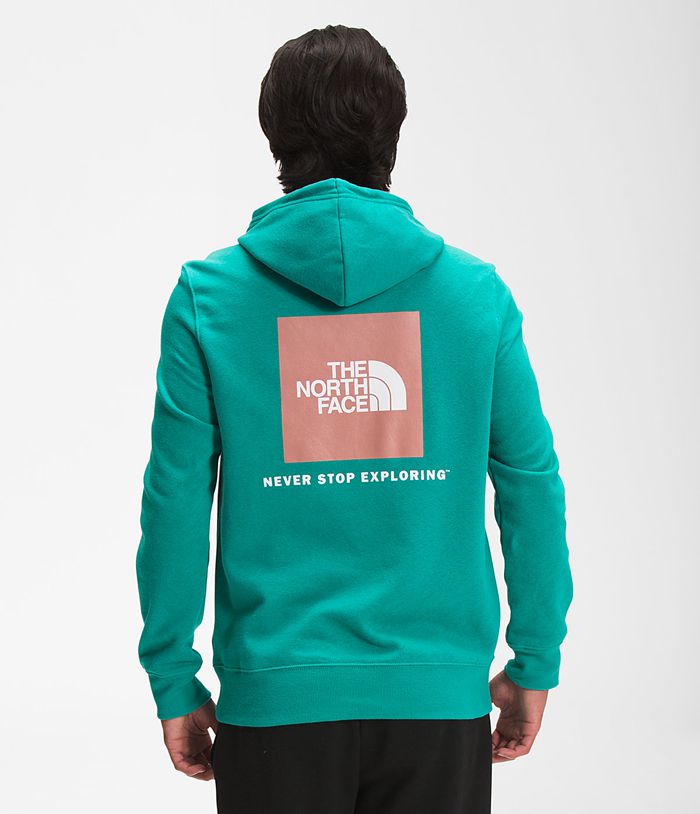 The North Face Hoodie Heren Box Nse Pullover ORKG74123 - Groen